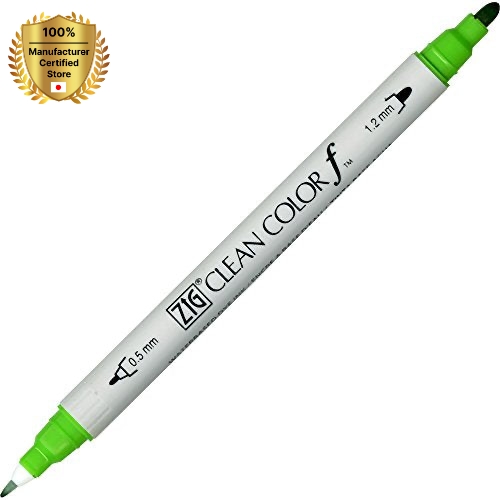[KURETAKE] Kuretake TIG Twin Tip маркер чистый цвет F, май зеленый (TCS-6000T-047) (5 шт.) акварельные кисти ручки мультяшная ручка черная