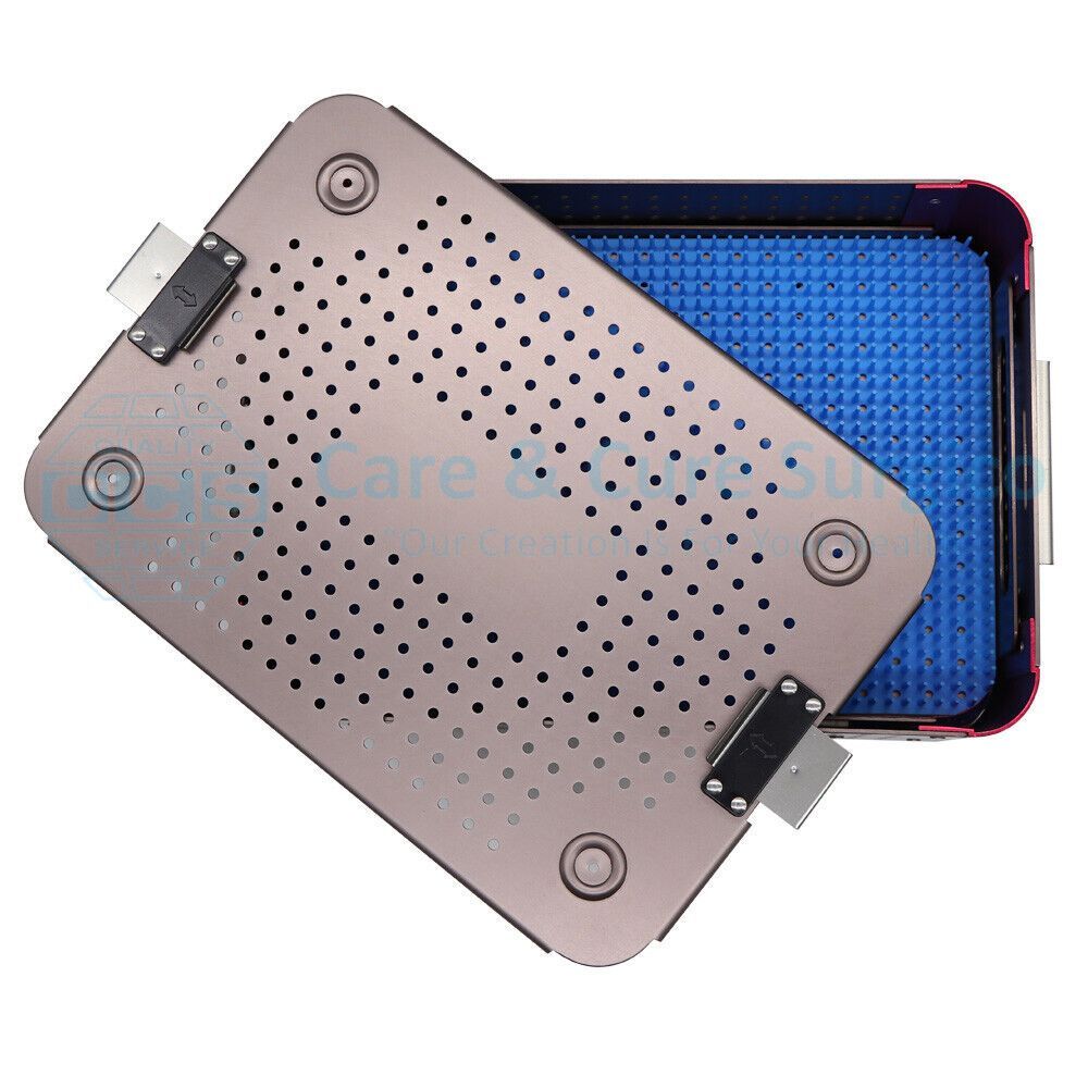 Aluminum Alloy Sterilization Disinfection Box Medical Surgical Instruments Lab Equipment Dental Sterilization Container