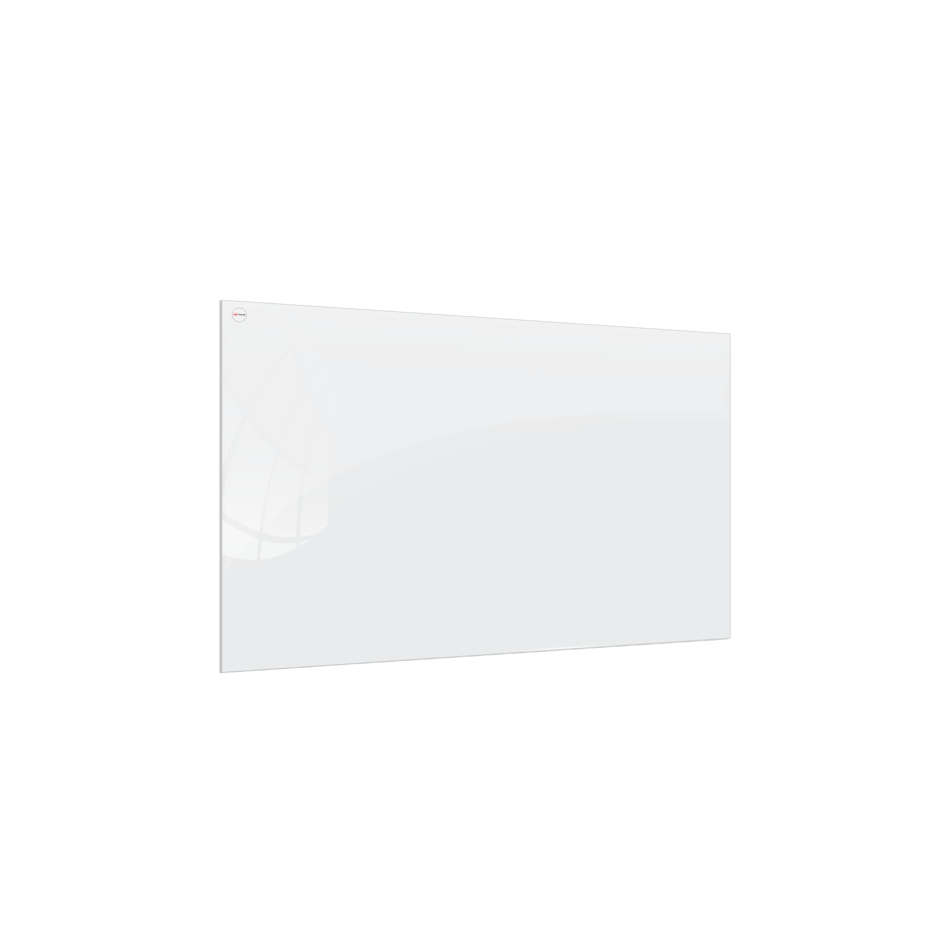 Magnetic glass board 90x60 cm PREMIUM SUPERWHITE (super white)
