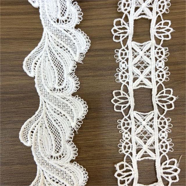 Double sided wholesale curtains home textiles clothing DIY accessories flower daisy milk silk lace