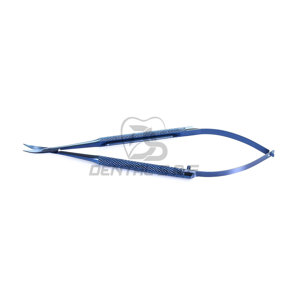 Castroviejo Corneal Scissors Titanium Stainless Micro Capsule Scissors for Ears Eyes Nose and Throat Surgery