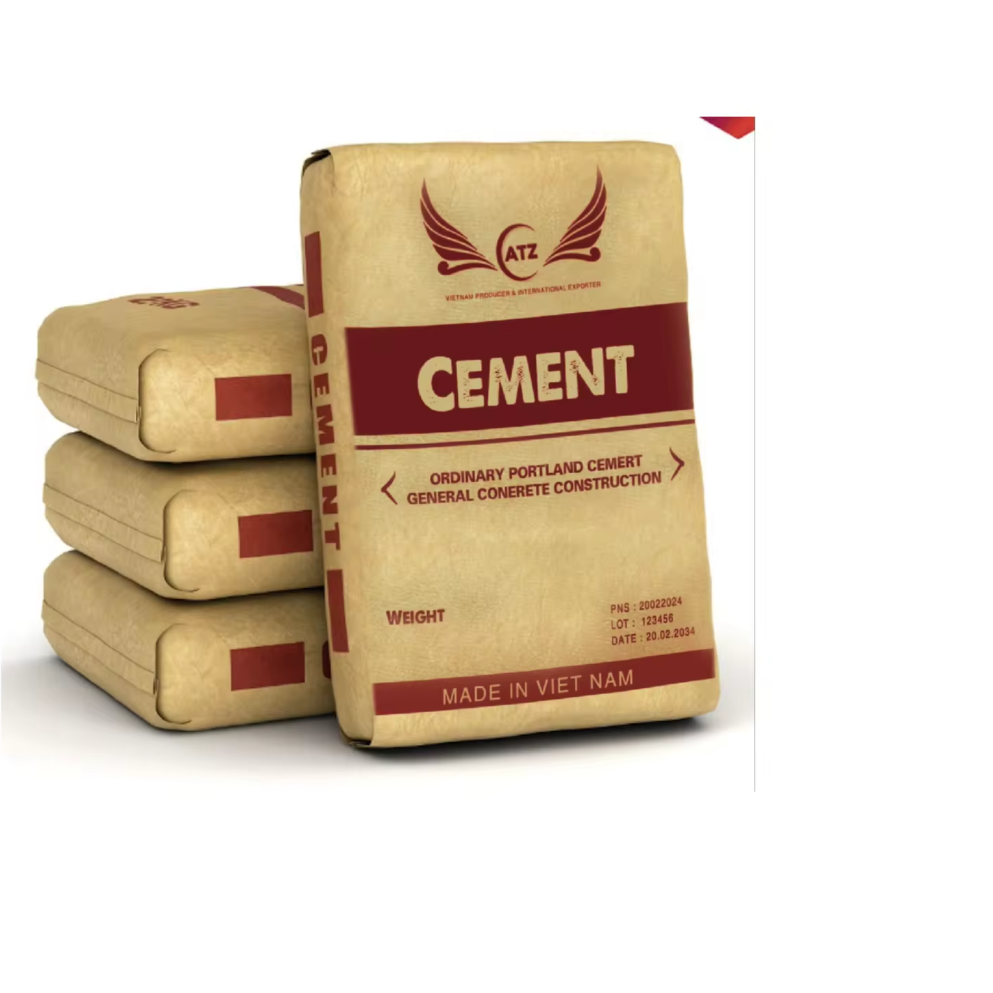ATZ PORTLAND CEMENT cement-based gray portland cement and cheap price construction materials Vietnam manufacturer