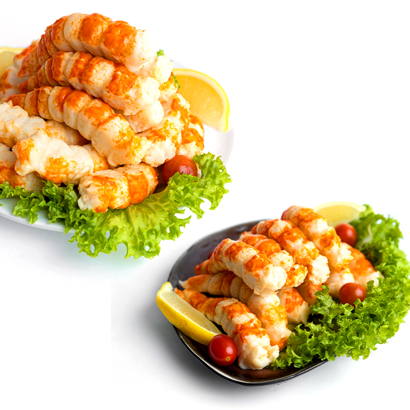 Высшее качество, Креветочный хвост Seapack Surimi (500 г x 20 штук в коробке), можно употреблять с соусом чили или морепродуктов