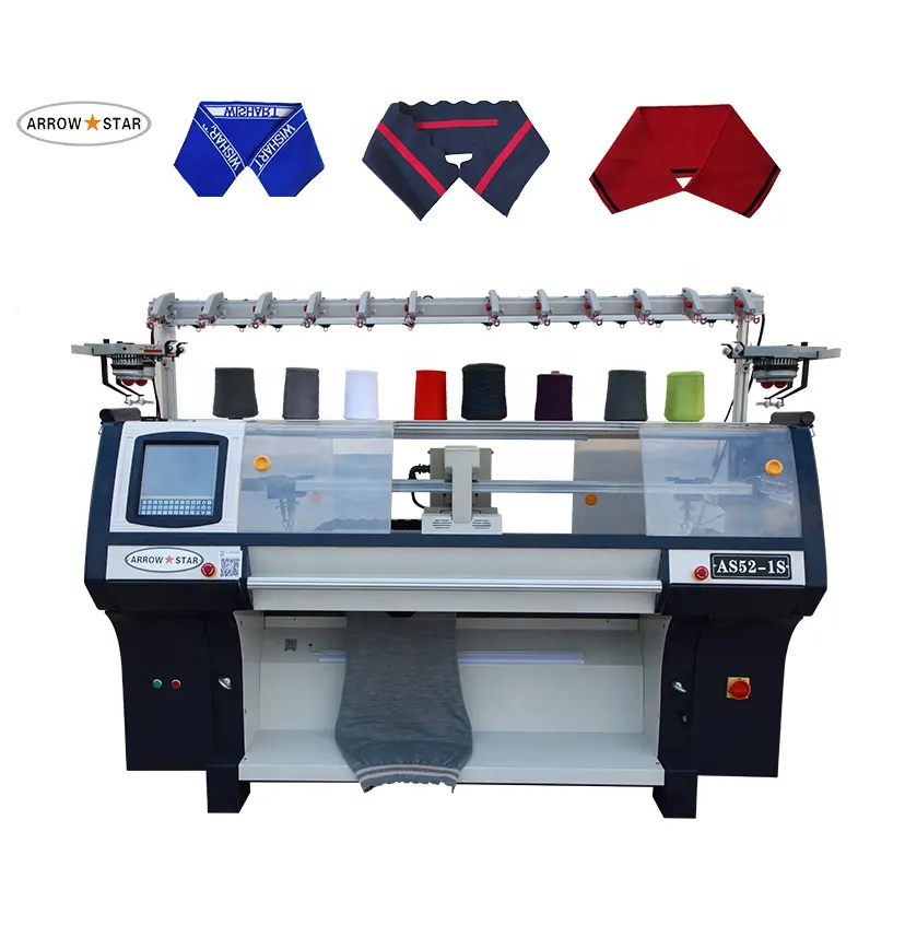 AS52-1S single system collar  knitting machine for knitting collar and cuff