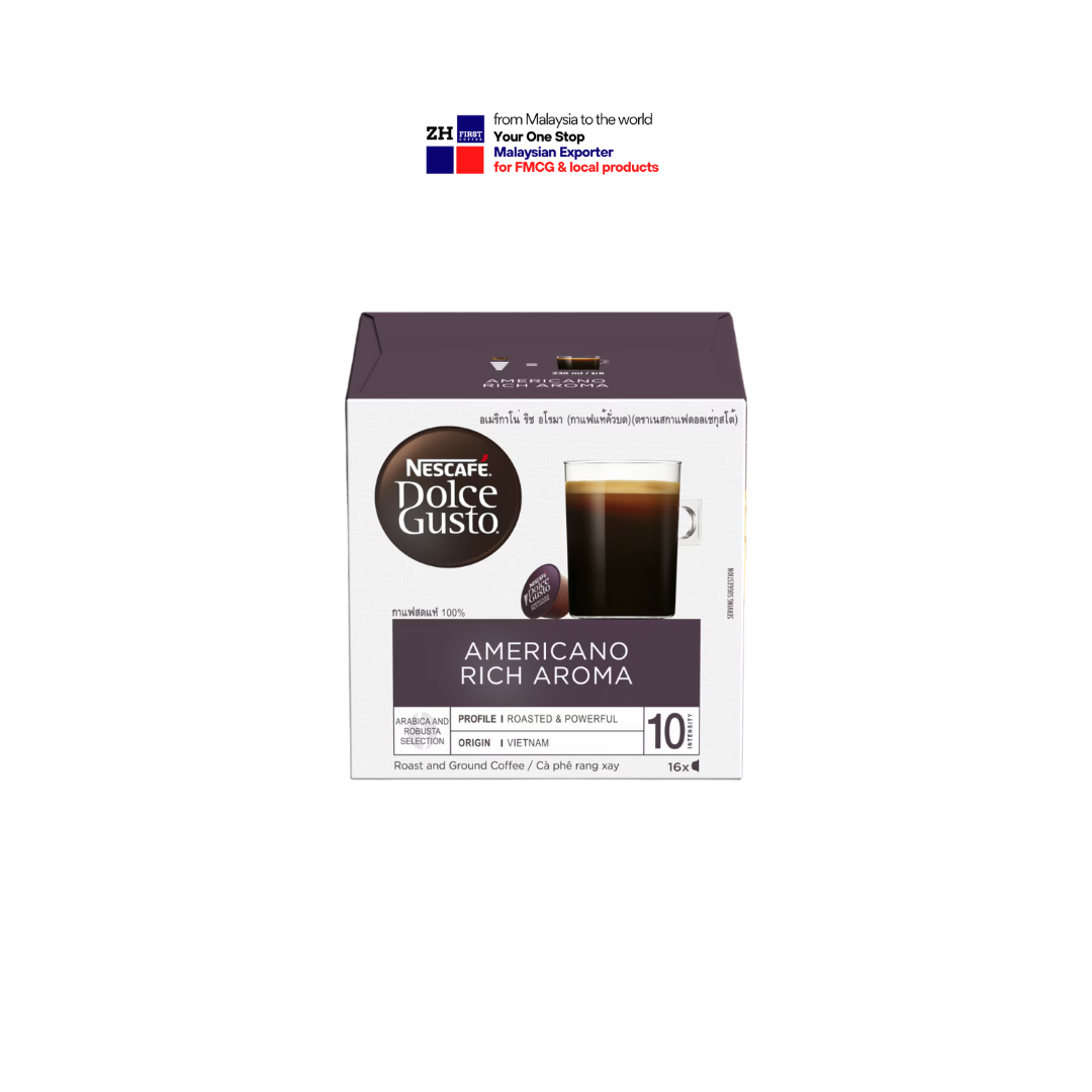Nescafe Dolce Gusto Americano Rich Aroma 16 Capsules Pod Arabica Roast Ground Coffee Instant Coffee Malaysia Authorized