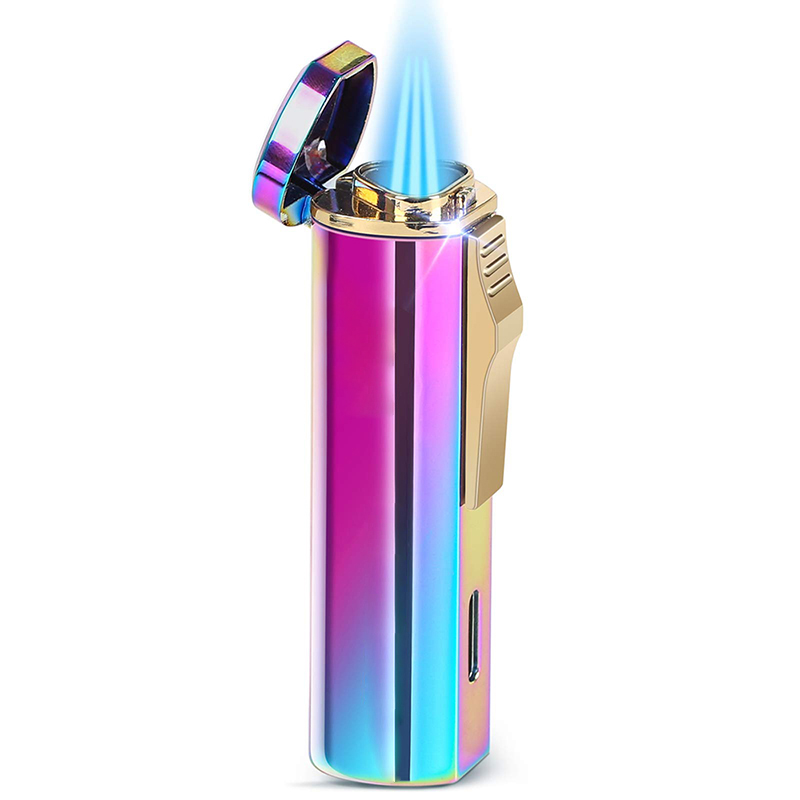 MOQ puff flame lighter перезаряжаемая Высококачественная USB-зажигалка