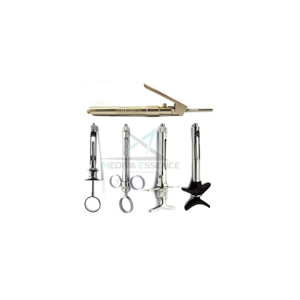 Dental injection syringe Stainless Steel Dental Aspirating Syringe Dentist Surgical Instrument Set