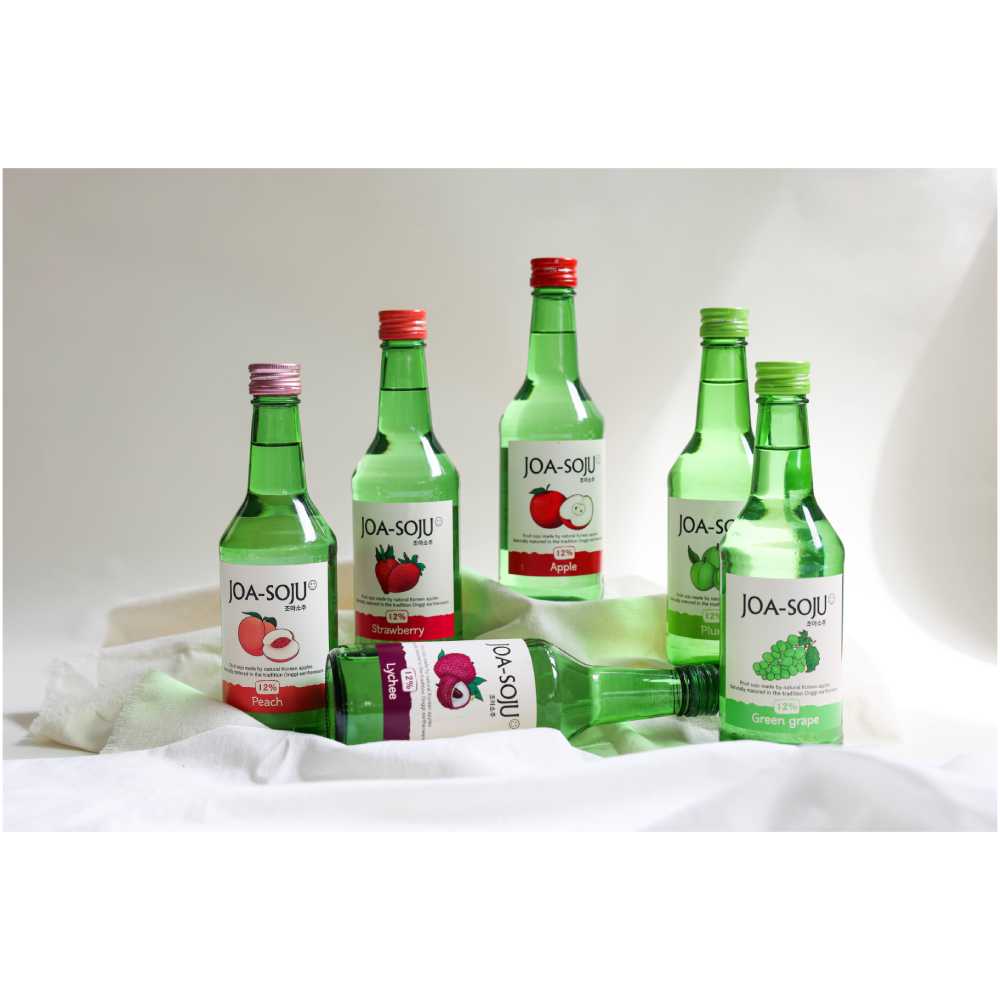 [HISTRADE]JoA Soju Высококачественная стеклянная бутылка SOJU 360 мл ABV 12% Высококачественная Корейская SOJU различные фруктовые вина вкусный вкус