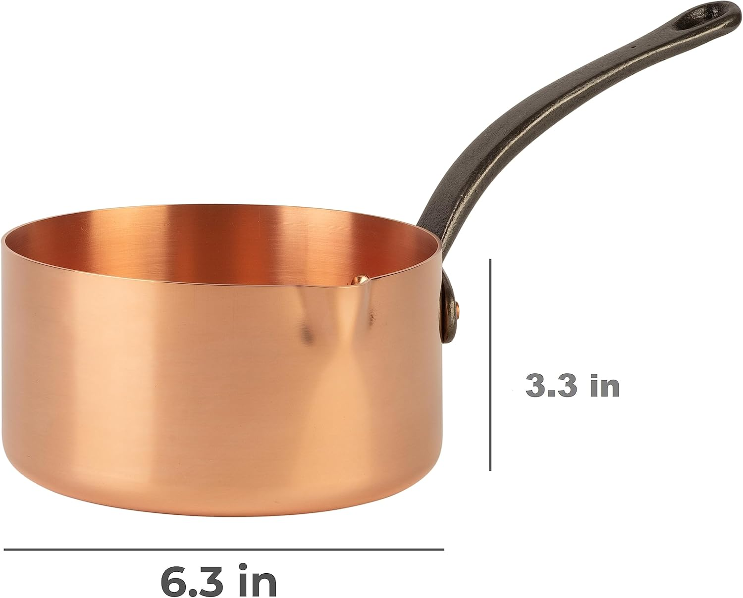 Hotel Chain Restaurant One Stop Kitchen Copper Cooking Pots Set Stainless Steel Mini Cookware Sets Copper Sauce Pan