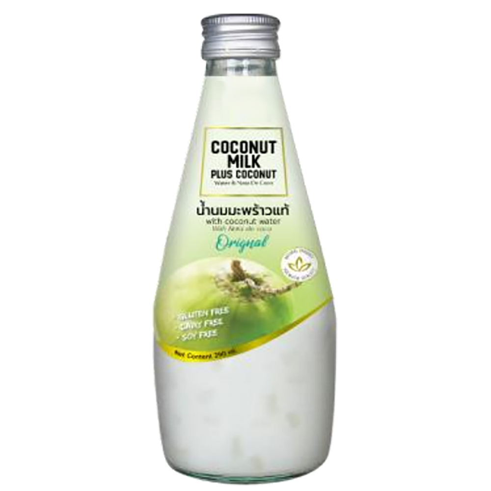 Напиток из кокосового молока с оригинальным ароматом nata de coco в стеклянной бутылке OEM 290 мл от MAREEWA EXPORT CO.,LTD. Из Таиланда