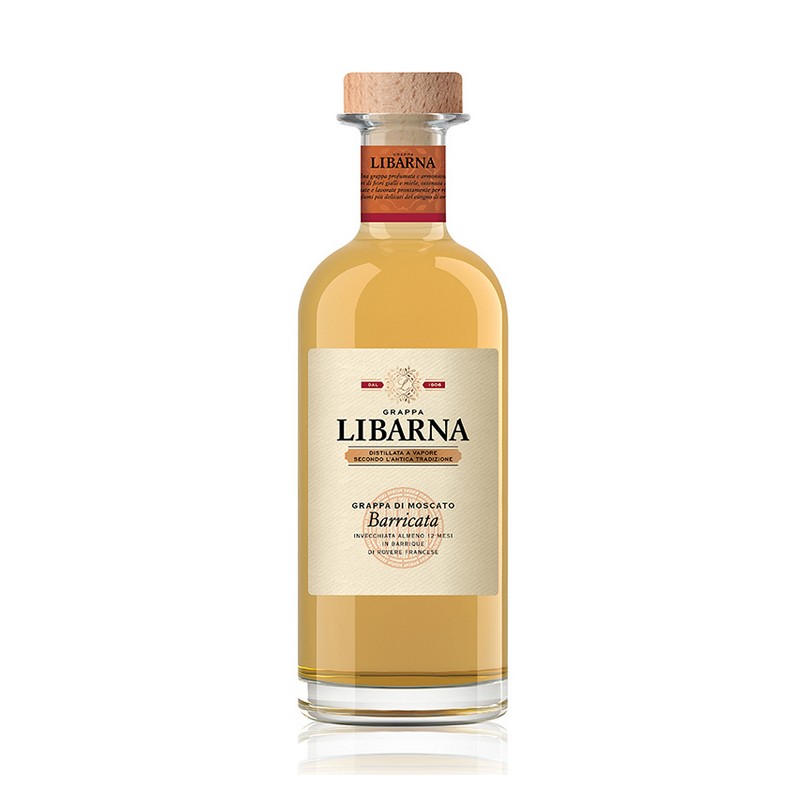 Линия высшего качества, Сделано в Италии, флакон GRAPPA Libarna Москато 6 x, 0,70 мл, готов для экспорта