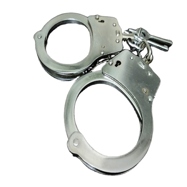 Metal Handcuffs Wholesale Cheap Security Safety Carbon Steel Handcuffs Wrist Handcuffs