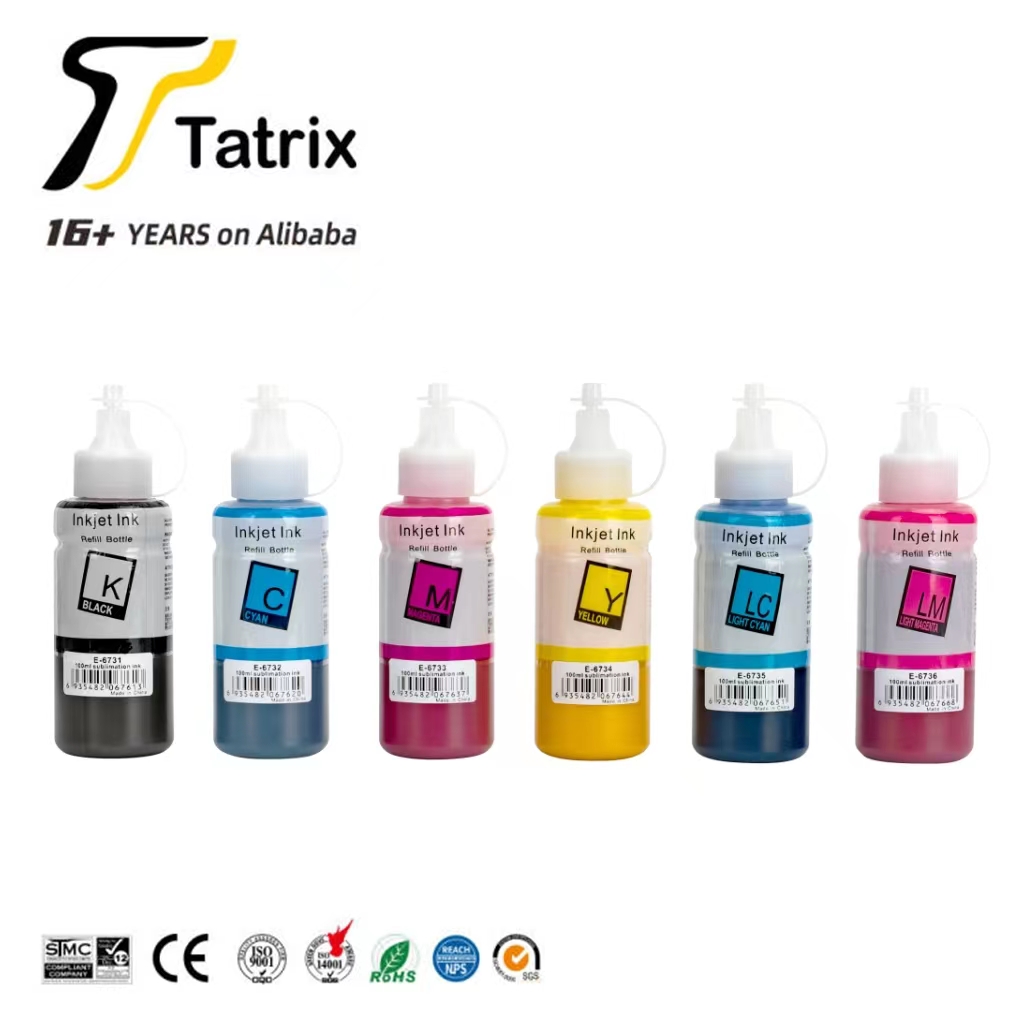 Чернила Tatrix RTS T6731 на водной основе, совместимые с экологически чистыми красками, 673 T673 T6731 - T6736 для Epson L800 L805.
