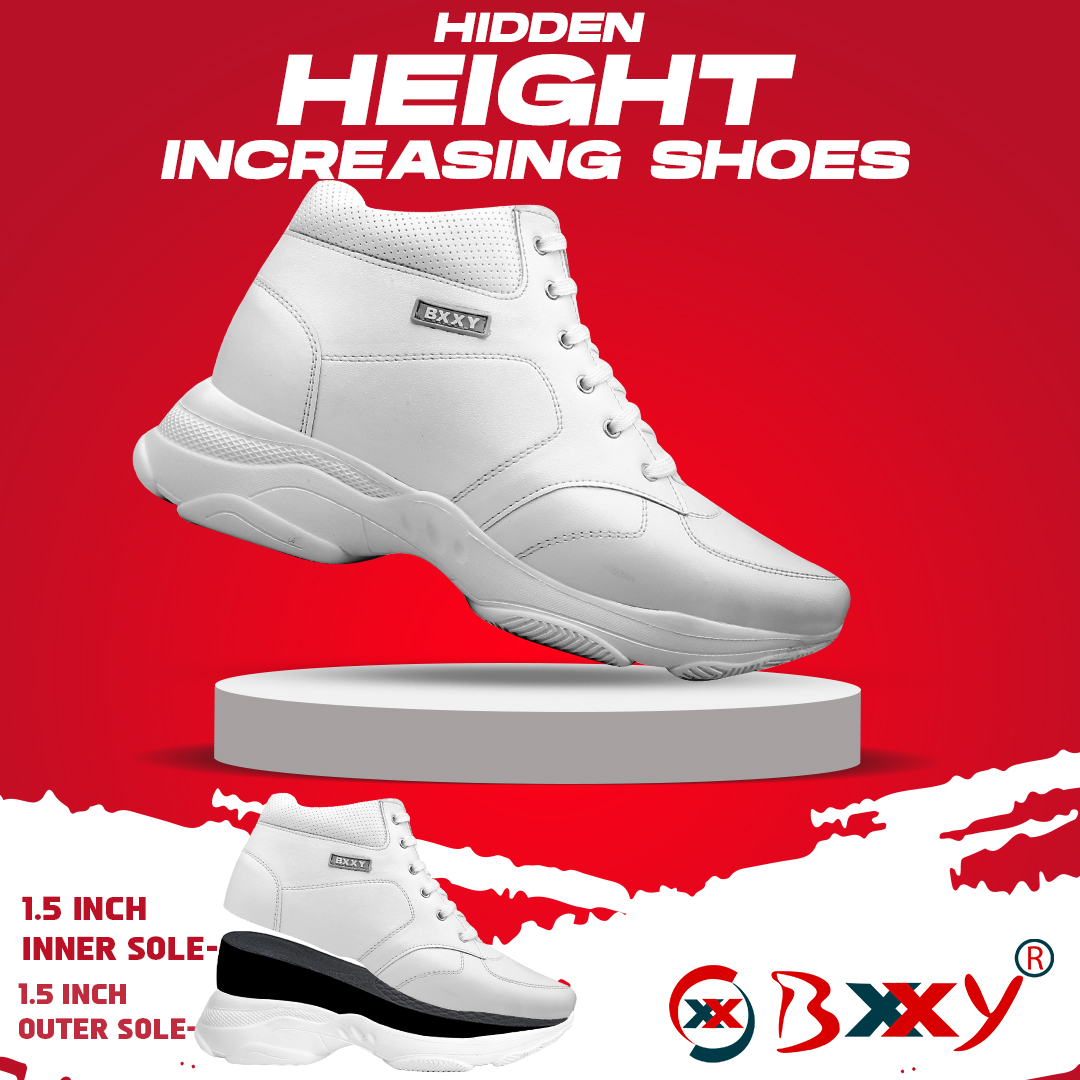 OEM Available With 7.6 Cm / 3 Inch Hidden Height Increasing Luxury Sneakers Boot in Eva Sole For Men