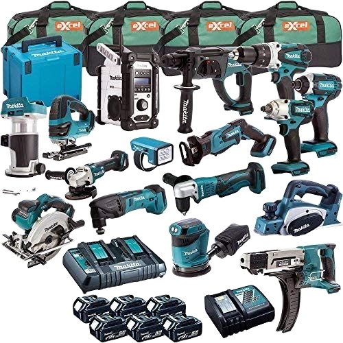 _ BUY_2_GET_1 новый набор инструментов MAkitaS LXT1500 18-V LXT литий-ионный 15 шт. другие гидравлические электроинструменты/Беспроводная Дрель