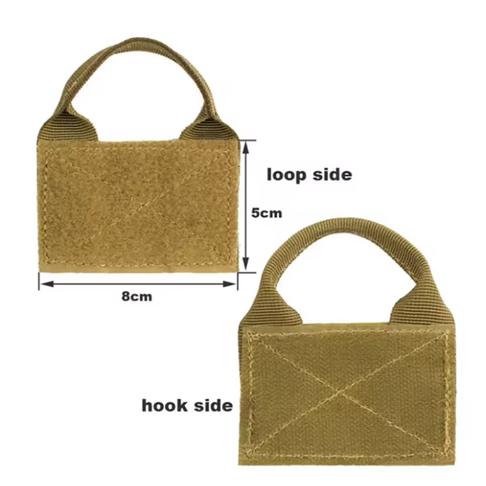 Hunting Outdoor Pouch Molle Patch Board Hook and Loop Tactical Patch Display Molle Attachments Board Panel for Backpack and Vest