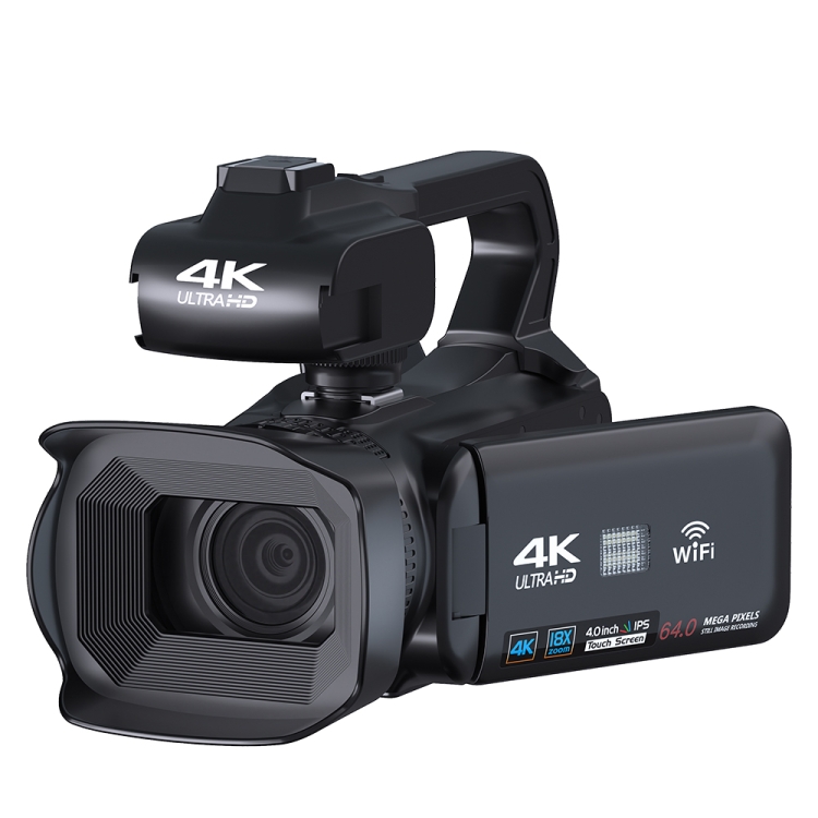 Высокое качество komery RX200 64MP 18X Zoom 4 дюймоый сенсорный экран Портативная Цифровая видеокамера