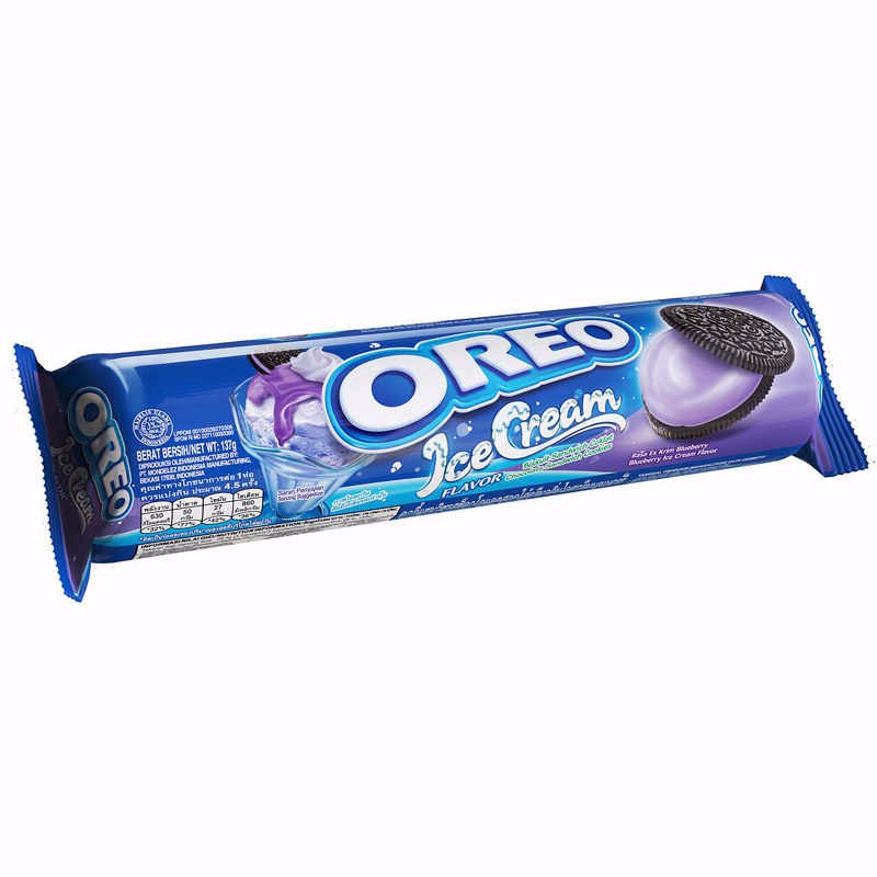 Печенье-сэндвич с черникой для мороженого PROMO Oreo, 119,6 г, любимое печенье Everyones, закуска