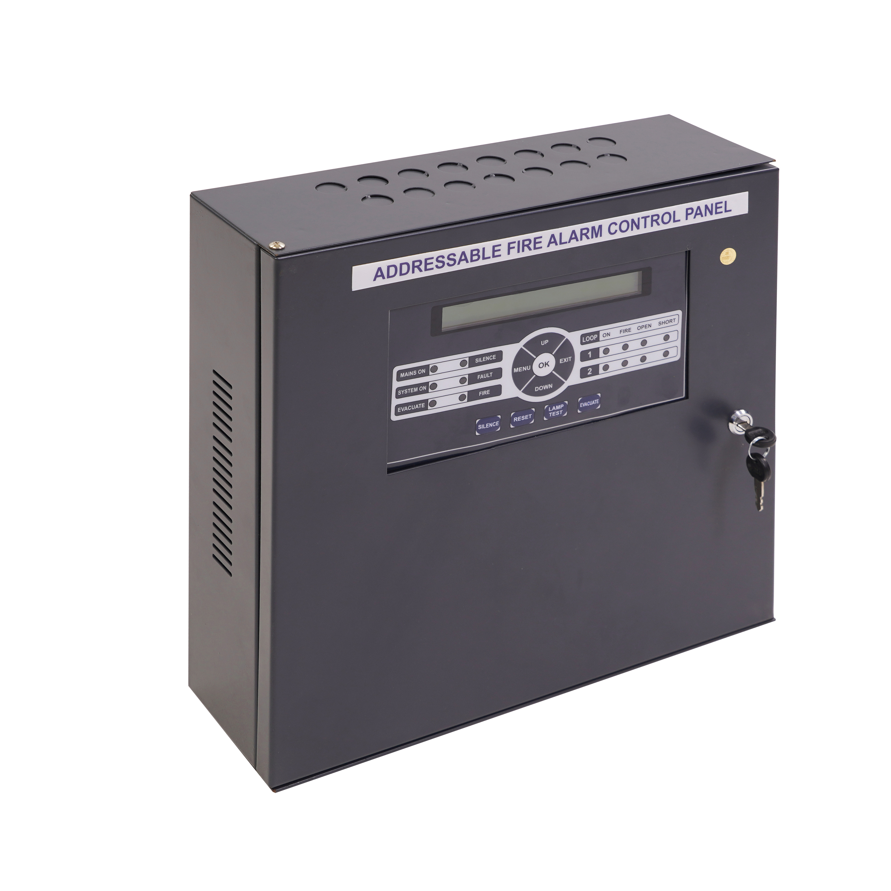 Top Quality 2 Loop Addressable Fire Alarm Control Panel