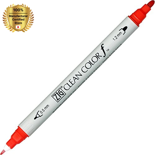 [KURETAKE] Kuretake TIG Twin Tip маркер чистый цвет F, красный (TCS-6000T-020) (5 шт.) акварельные кисти ручки мультяшная ручка черные ручки