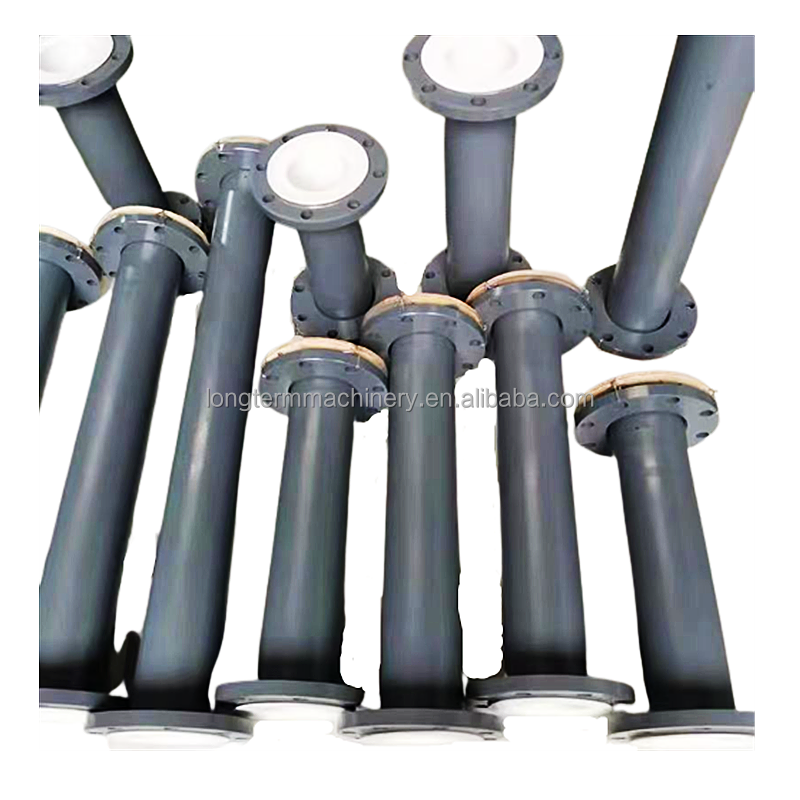 Water Supply Pipe Purpose Carbon Steel Plastic PTFE Molded Lined Coated Steel Pipe