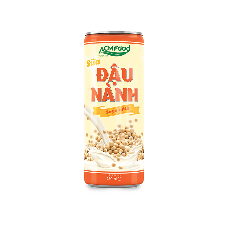 Hot Sale Premium Quality 250ml Canned High Quality Soy Milk Drink from Vietnam Supplier Good Choice