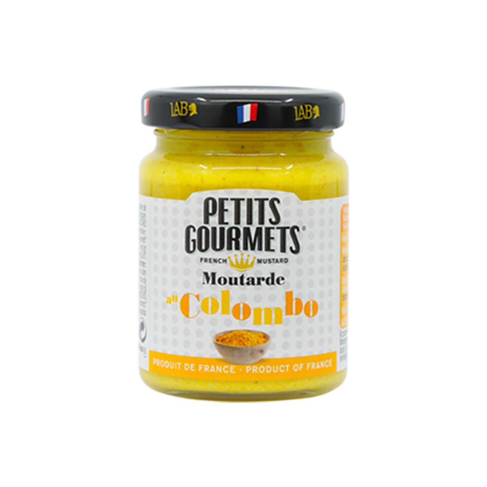 High Quality French Dijon Mustard Colombo Moutarde Petits Gourmets 100ml No Sugar Meat Cooking Mustard Made In France