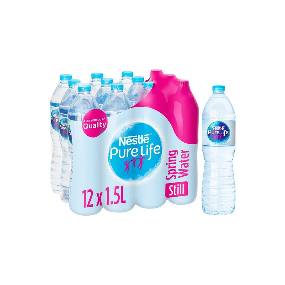 Купить качественную бутилированную воду Nestle Pure Life, оптовая цена со скидкой