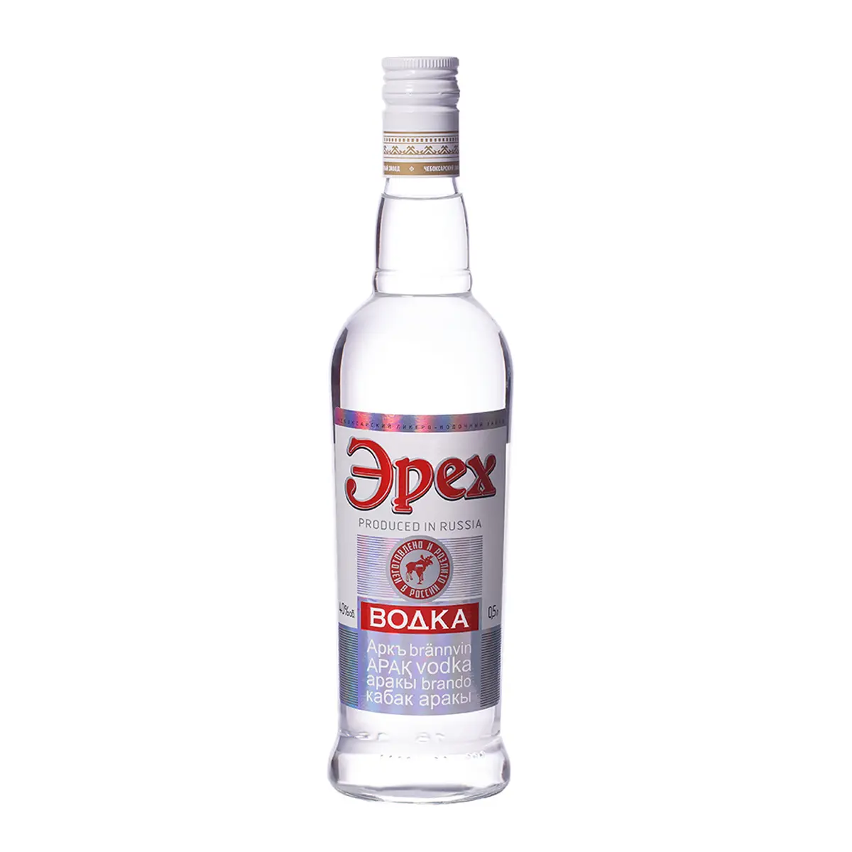 Бутылка водки EREKH 40% 0,5 л.