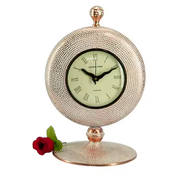 Aluminum Frame Standing Clock Watch Wall Clock Home Decoration Digital Decorative Timepiece Christmas Gift Timer