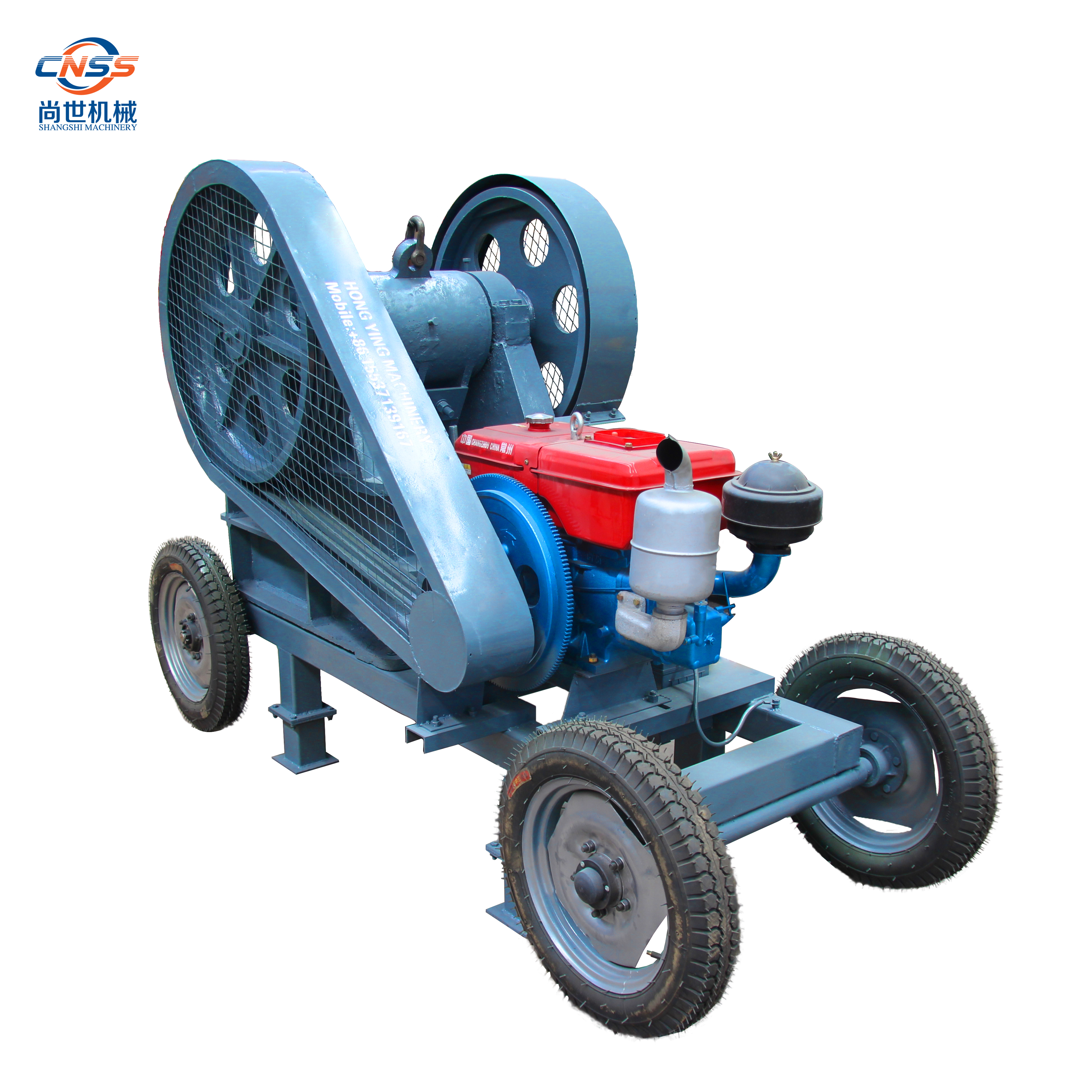 Mini ore rock stone crusher Portable diesel engine PE150x250 small scale granite jaw crusher