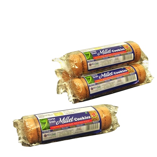 Вкусное 100% здоровое печенье из проса с высококачественным хрустящим печеньем для хорошей картонной упаковки по низкой цене из Индии