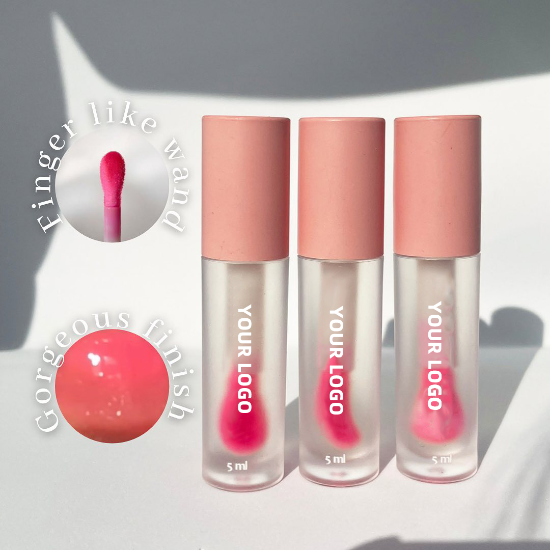 Natural Custom Logo Lip Plumper Gloss Vegan Base Non-sticky Shine Lip Serum Oil Color Changing Lip Oil Gloss Vendor