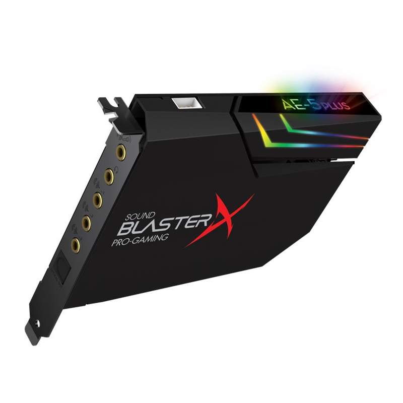 CREATIVE Sound Blaster AE-5 плюс PCIe DTS Xamp Дискретная наушники Bi-amp система освещения RGB игровая звуковая карта и DAC
