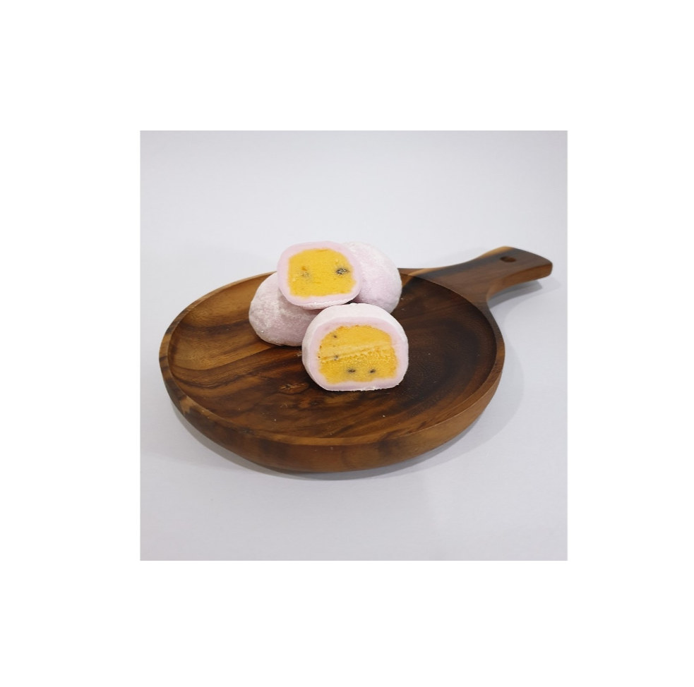 Первоклассное веганское фруктовое рисовое тесто Mochi мороженое со вкусом страстных фруктов молочные продукты из Таиланда