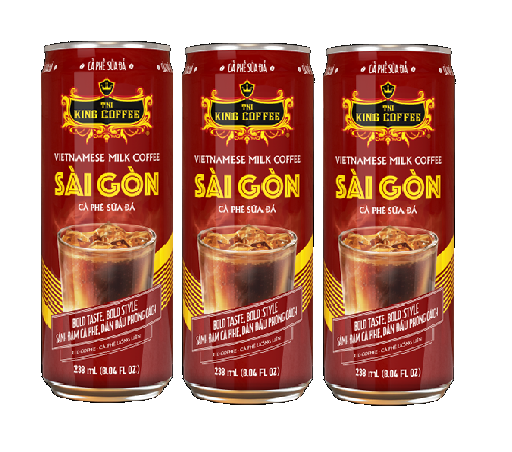 KING COFFEE - Goos вкус Ca Phe suan Da Sai Gon (вьетнамский кофе со льдом) в банке-готовый к употреблению знаменитый вьетнамский кофе