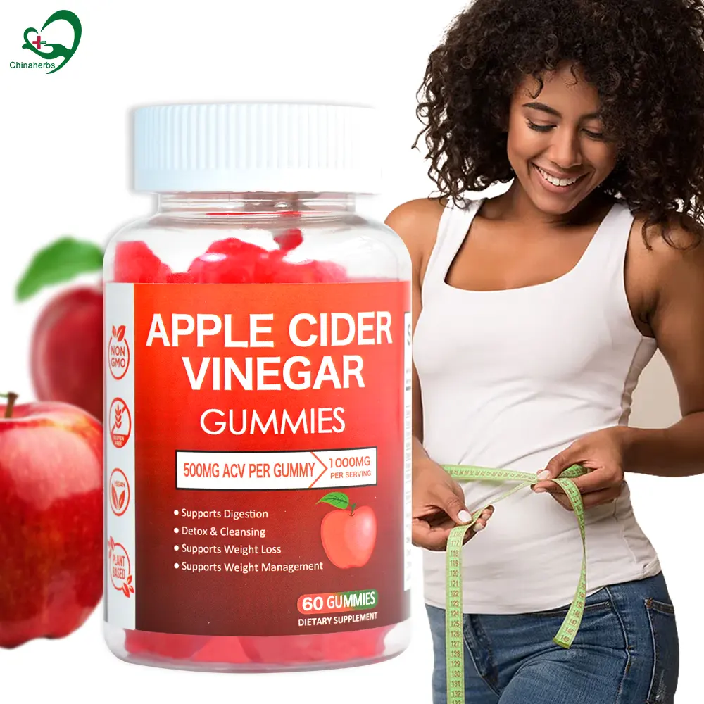 ACV apple cider vinegar gummies Bear with mother gummy vitamins weight loss vegan metabolism detox fast slimming burn flat tummy