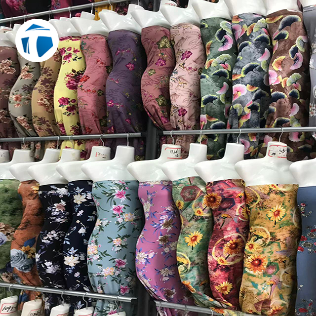Manufacturers customised dirac somali set 100% viscose printed floral rayon fabric for dresses