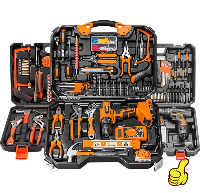 120pcs Custom manual hardware tool HAND TOOL BOX SETS assembly professional home repair equipment kits tool sets
