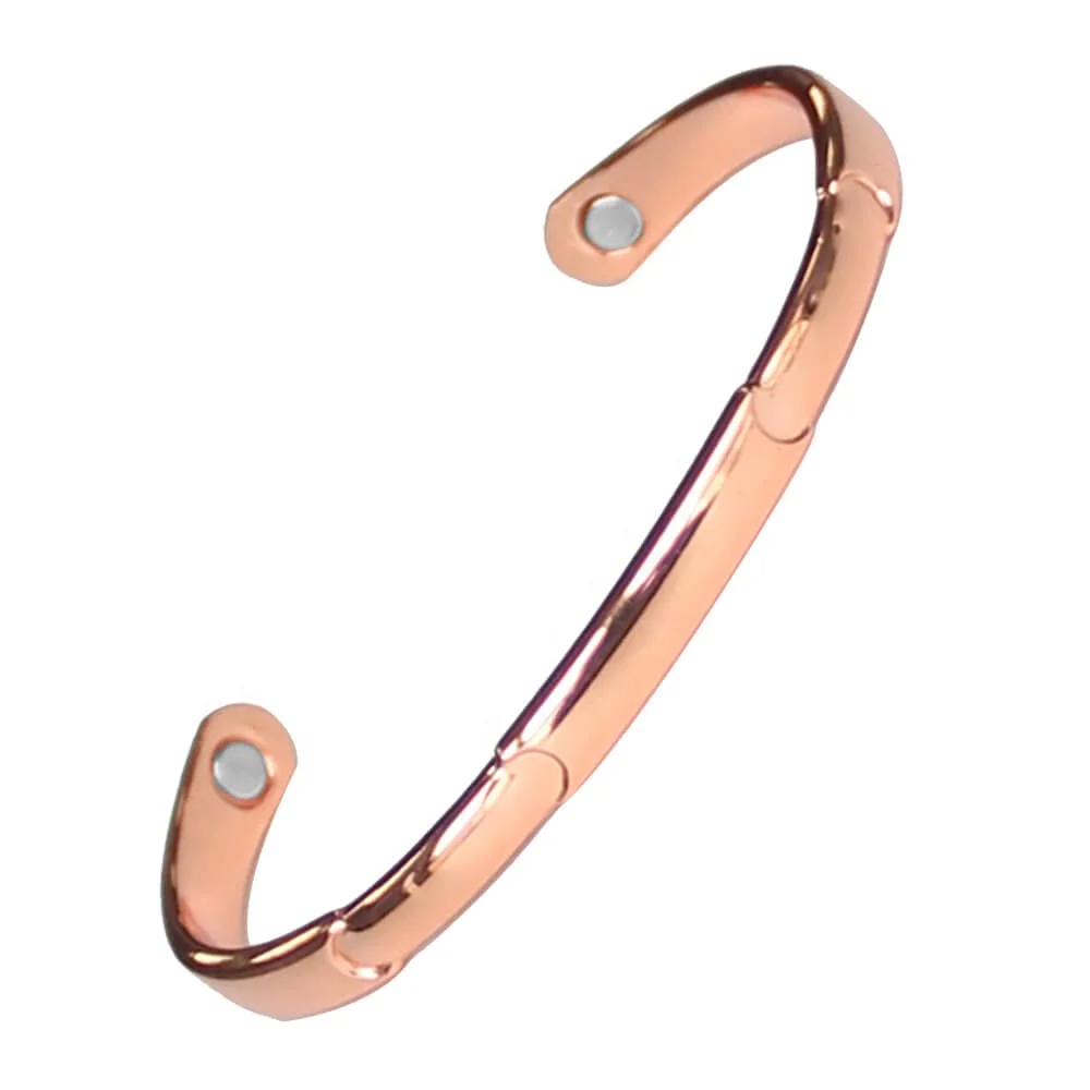 Copper Magnetic Therapy Bracelets with High Powerful Magnets for Arthritis And Joint Pain Relief for Men and Women Handmade