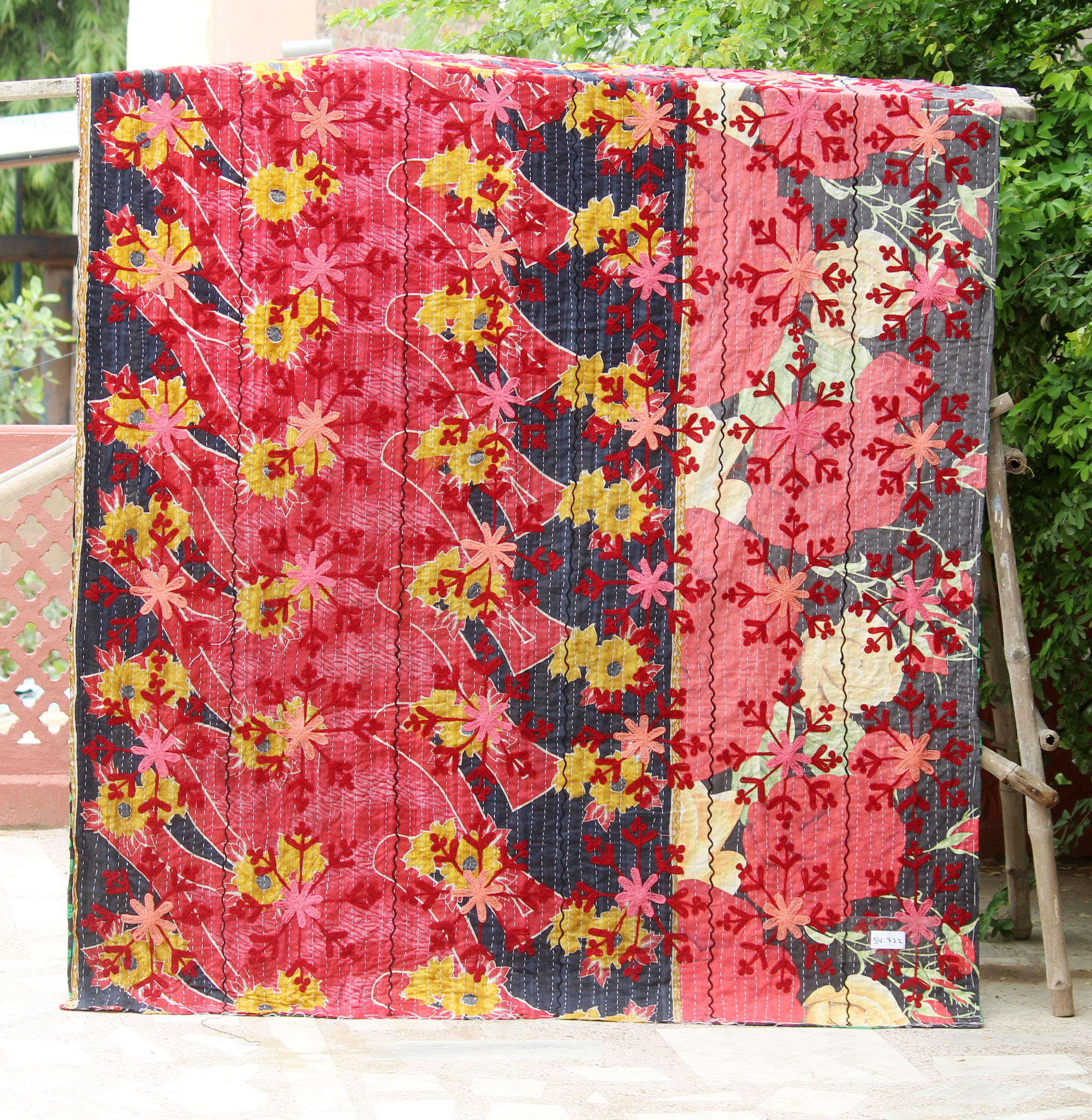 Домашний декор, Красивое Одеяло, шелковая нить, одеяло kantha suzani Kantha