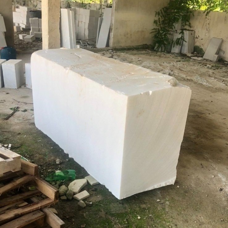Modern Antique White Marble Block Villa Floor Office Building Natural Stone Raw Material Polished Dolomite Calcite Countertop