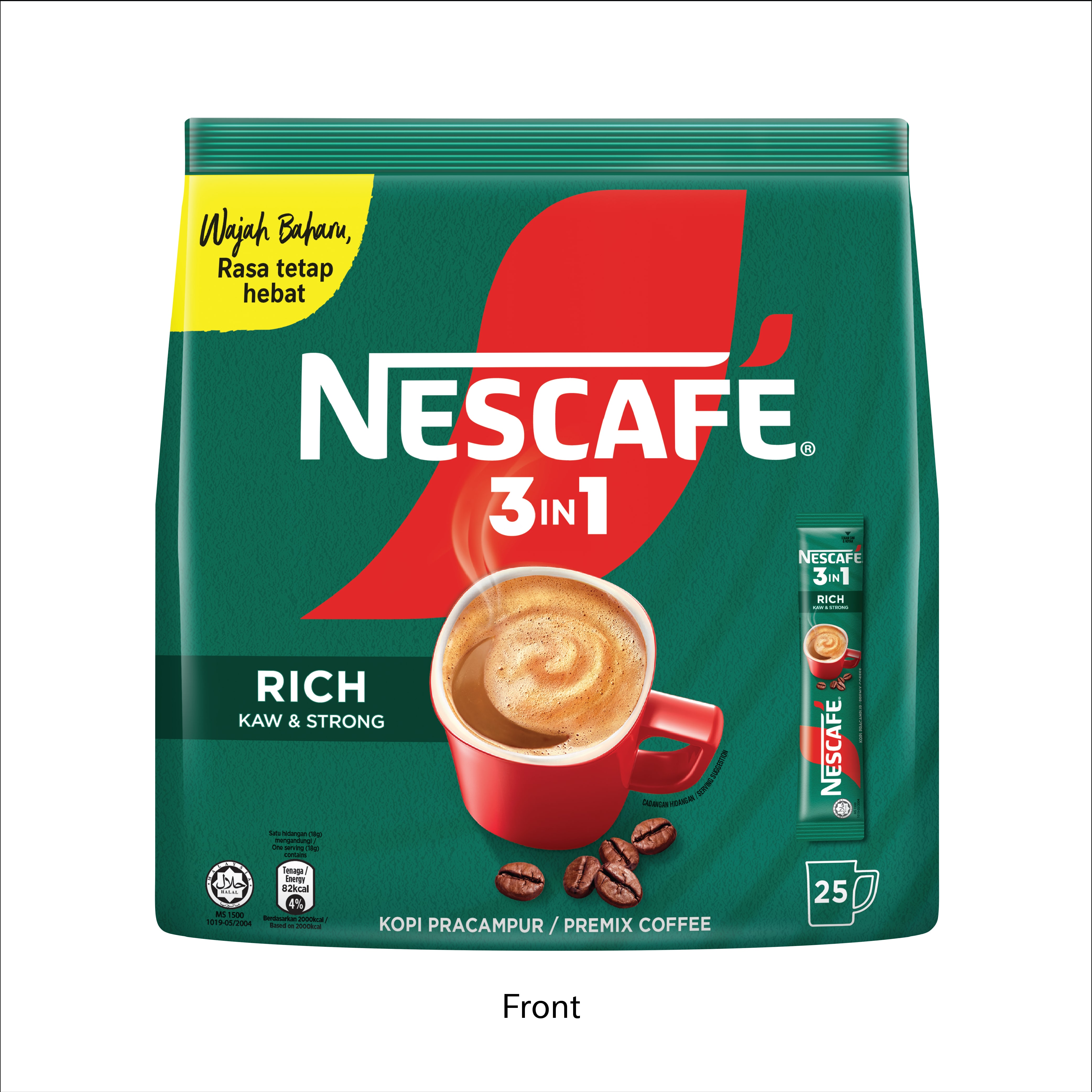 NES CAFE 3 IN 1 RICH STICKPACK [25's x 18g] PREMIUM INSTANT COFFEE BEST SELLER WHOLESALER MALAYSIA