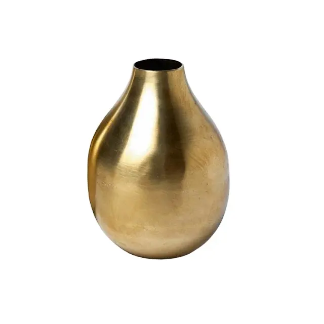 Golden Steel Metal Style Ware Decoration New Stylish Ware Large Antique Designing Ware Flower Vases