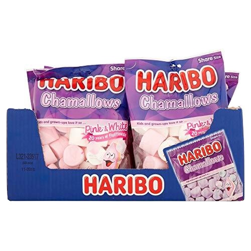 Хамелеоны Haribo, розовый и белый зефир, 25 г x 24, свежий запас и новая дата, оптовая продажа из Турции