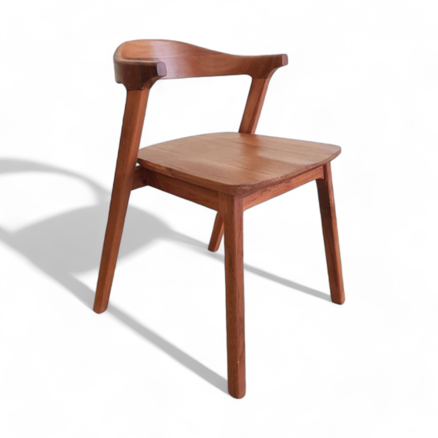 Best Scandinavian Solid Teak Wood Dining Chairs Luxury Dining Room Wooden Chair for Indoor Dining Room Furniture