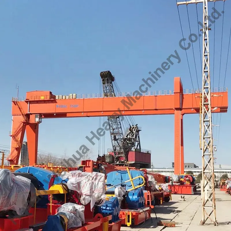A Model Weihua 80 Tons Construction Factory Direct Price Gantry 60 Ton Travelling Portal Crane