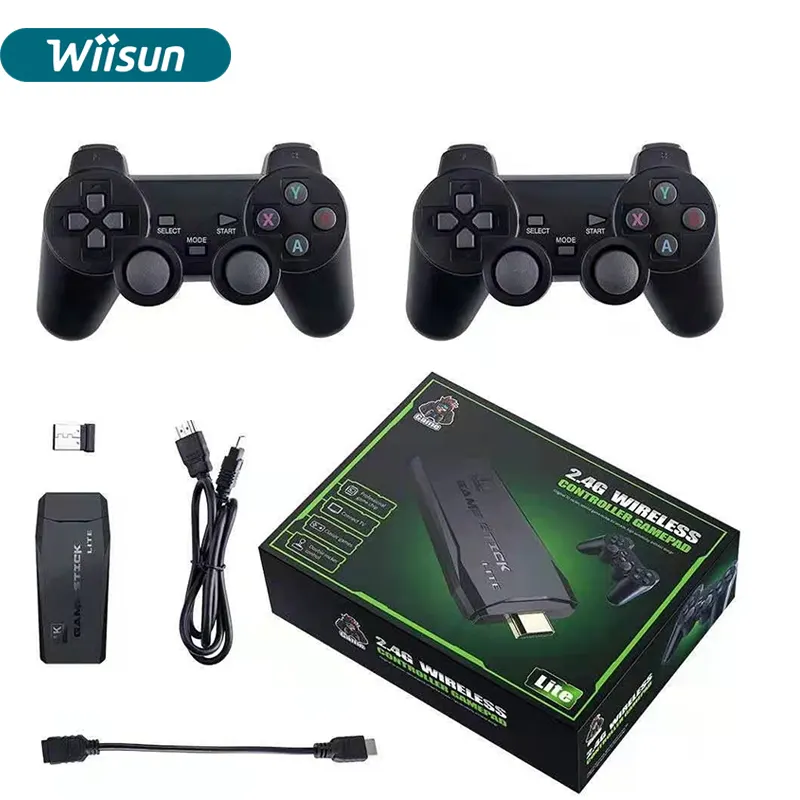 M8 4K Game Stick Mini Consola box Retro TV Video Game Console 2.4G Wireless Gamepad Game Player For PS1/GBA