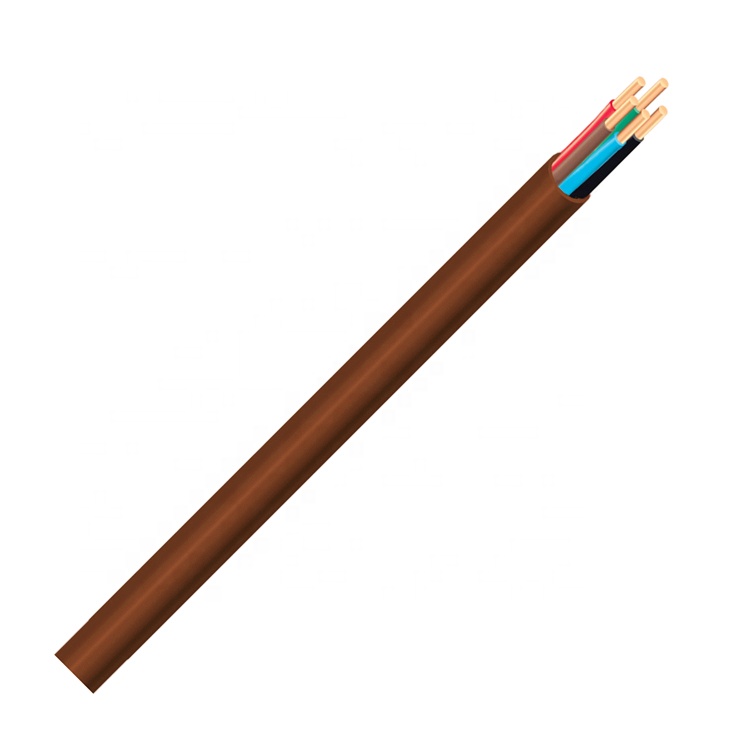 TIANJIE-5C 18AWG твердый неизолированный медный проводник, изолированный коричневый ПВХ кабель термостата для кондиционера, нагревательное устройство