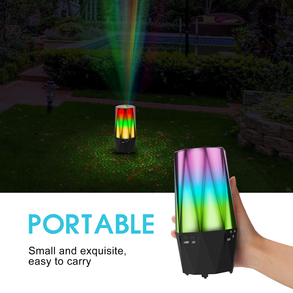 Smart Laser stars twilight Projector w/LED Rainbow color changing Laser Light for outdoor and indoor party